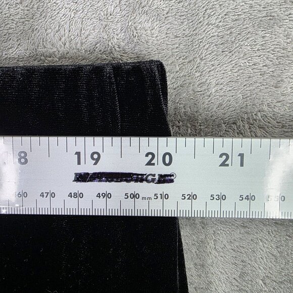 Womens Signature Collection Black Velvet Pull-On Pants Polyester Size 1X 18W-20W - Picture 7 of 10
